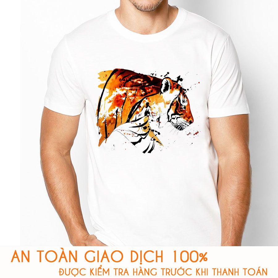 Áo thun nam Tiger 3D  - M595