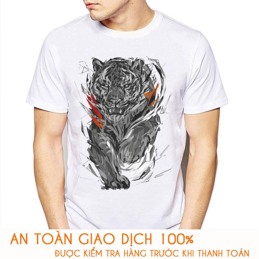 Áo thun nam Tiger 3D  - M600