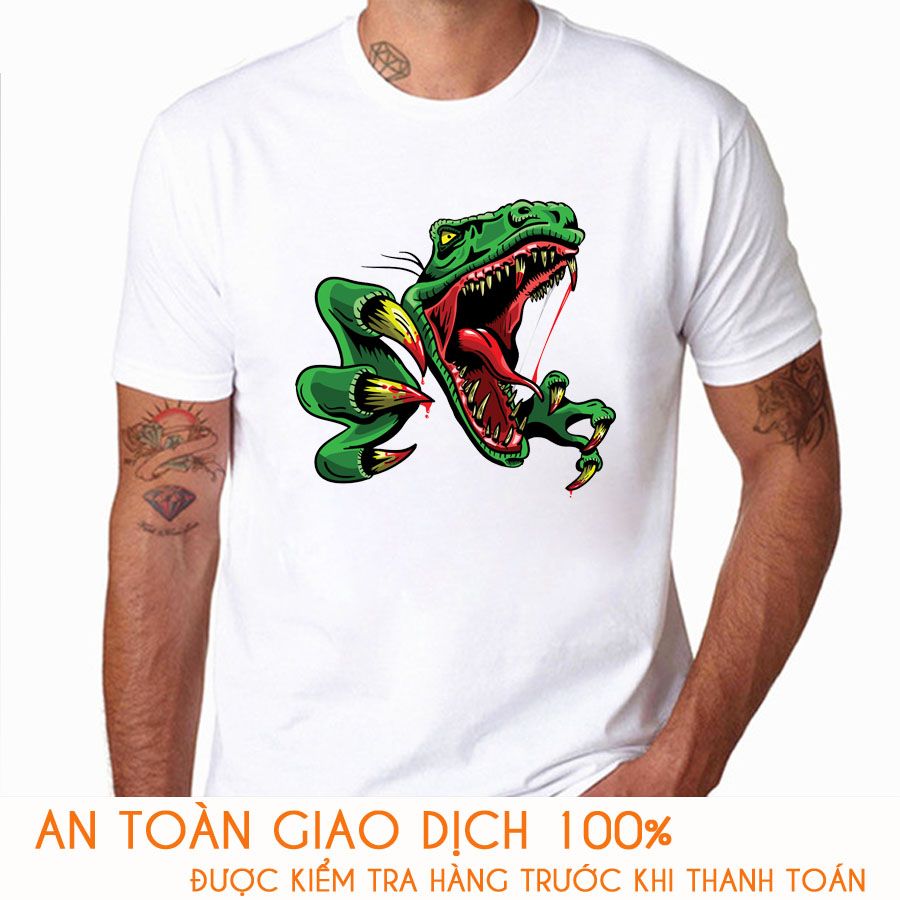 Áo thun nam in hinh 3D Dragon - M602