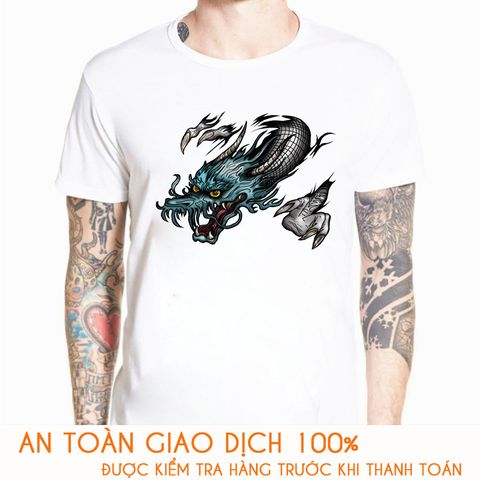  Áo thun nam in hình 3D Dragon - M635 