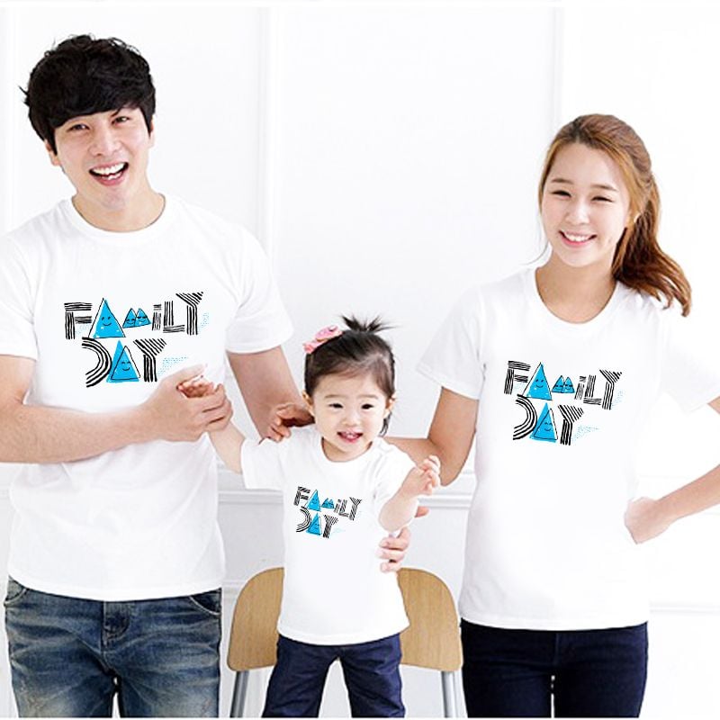 Áo thun gia đình Family Day - Form rộng - Vải Cotton Thái - M668