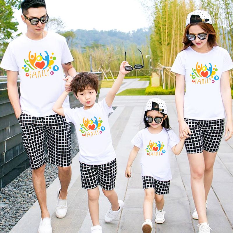 Áo thun gia đình FAMILY Style Hàn Quốc - Vải Cotton Thái - M673