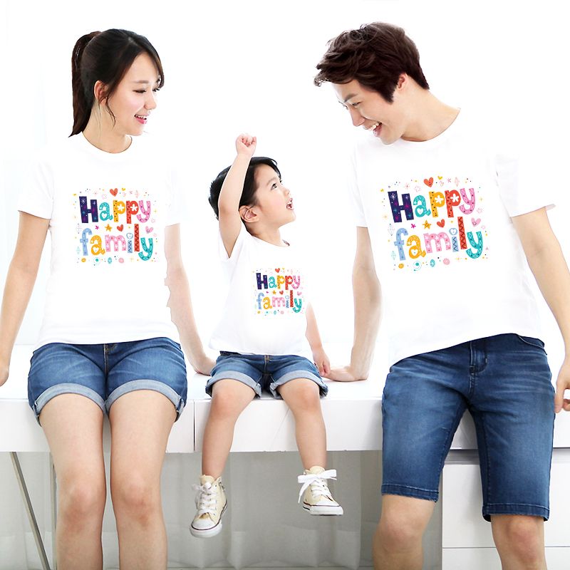 Áo thun gia đình HAPPY FAMILY Style Hàn Quốc - M675