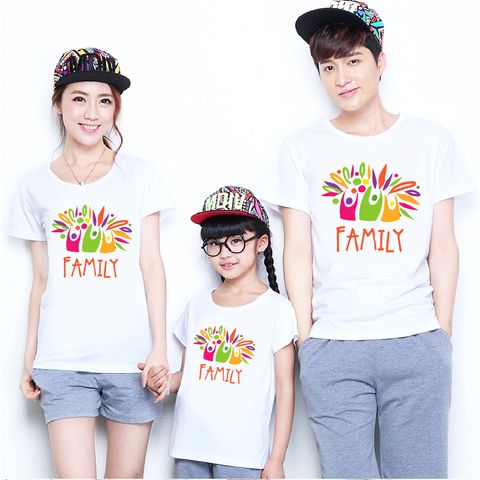  Áo thun gia đình HAPPY FAMILY Phong Cách Hàn Quốc - M676 