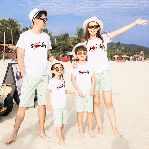  Áo thun gia đình đi biển FAMILY - Vải Cotton Thái - M706 