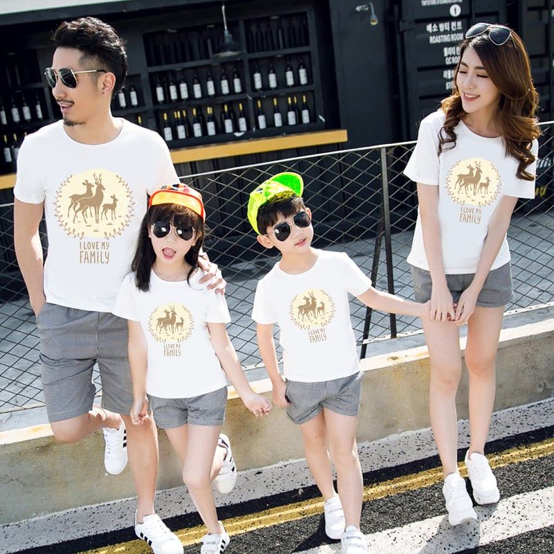 Áo thun gia đình HAPPY FAMILY - Vải Cotton Thái - M710