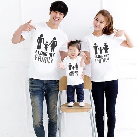  Áo thun gia đình HAPPY FAMILY - Vải Cotton Thái - M711 