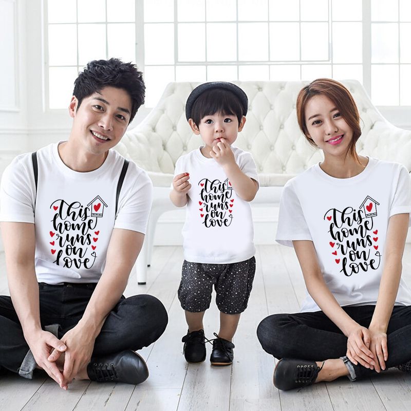 Áo thun gia đình HOME LOVE Style Hàn Quốc - M723