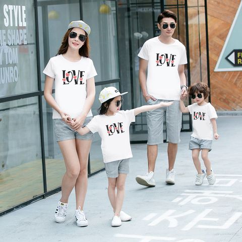  Áo thun gia đình dạo phố LOVE FAMILY Style Hàn Quốc - M725 