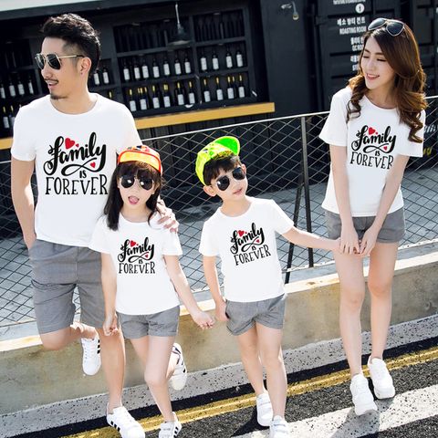  Áo thun gia đình  FMILY IS FOREVER - Vải Cotton Thái - M729 