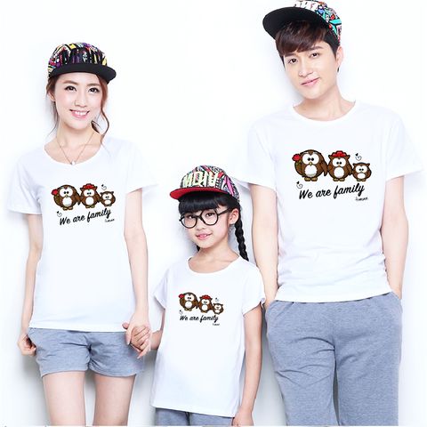  Áo thun gia đình WE ARE FAMILY - Vải Cotton Thái - M737 