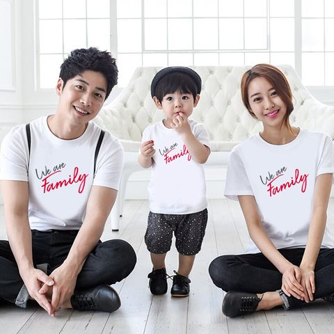  Áo thun gia đình WE ARE FAMILY - Vải Cotton Thái - M741 