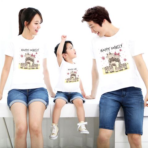  Áo thun gia đình HAPPY FAMILY - Vải Cotton Thái - M744 