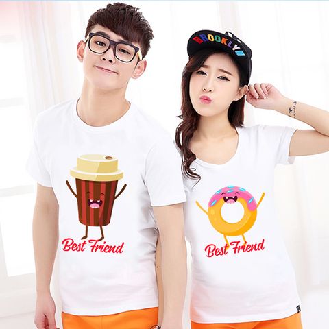  Áo thun cặp đôi BEST FRIEND cotton form rộng Style Hàn Quốc - M754 