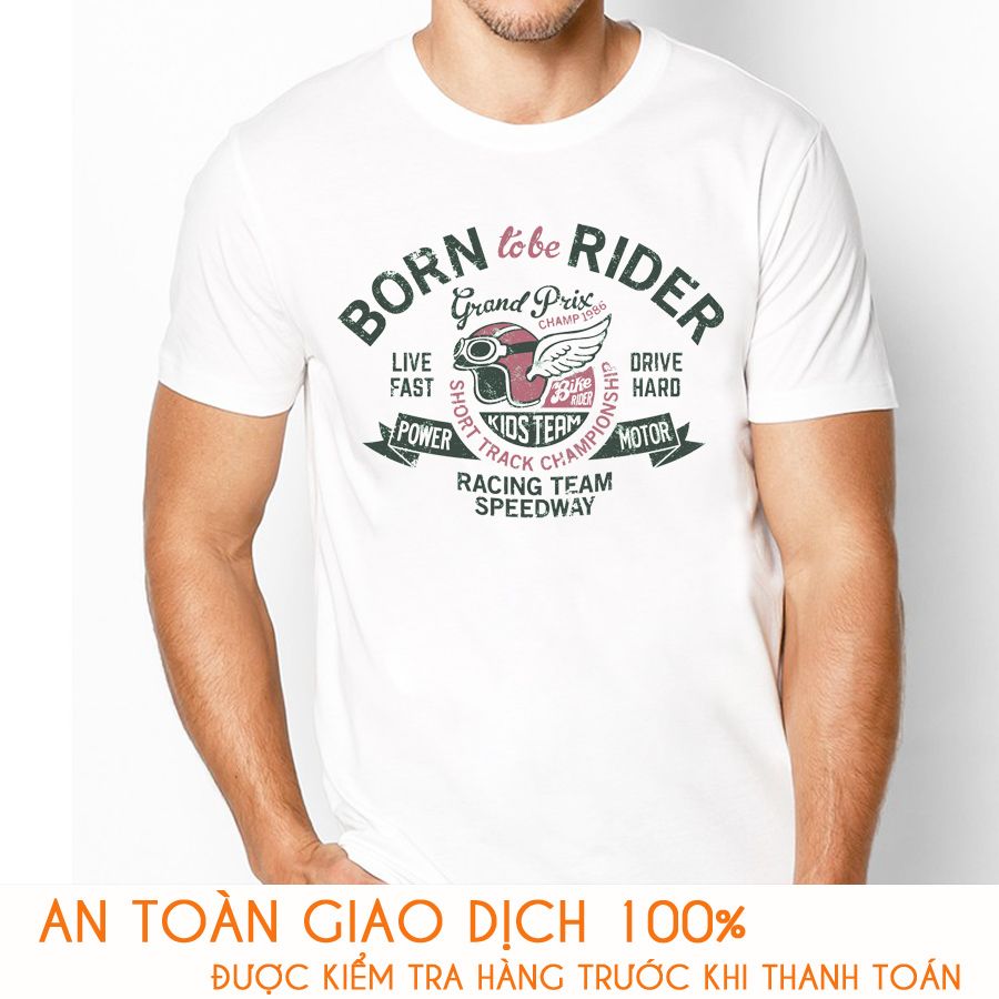 Áo thun nam BORN tobe RIDER - Vải Cotton Thái - M758