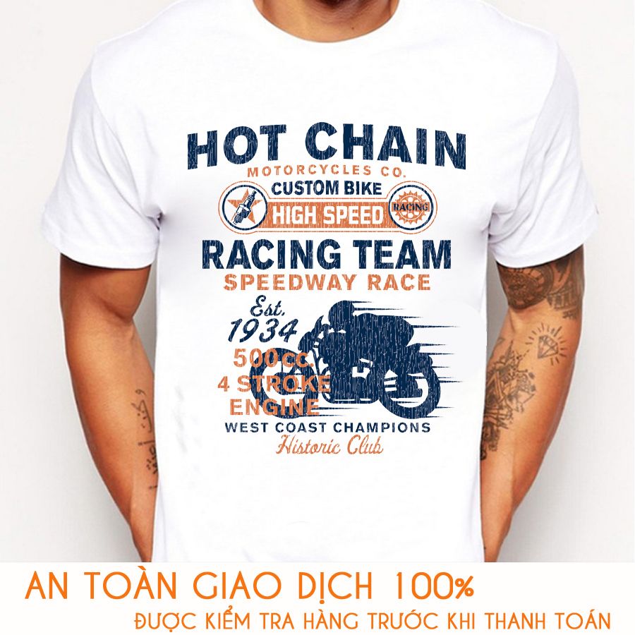 Áo thun nam RACING TEAM HOT CHAIN - M782