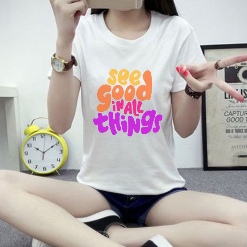 Áo thun nữ Slogan See Good In All Thing - M95