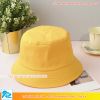 Mũ bucket nam nữ màu vàng thời trang mùa hè - Mũ tai bèo cá tính