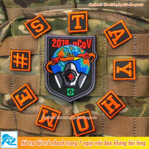  Sticker patch ủi thêu hình chữ cái - Phụ kiện trang trí thời trang S97 