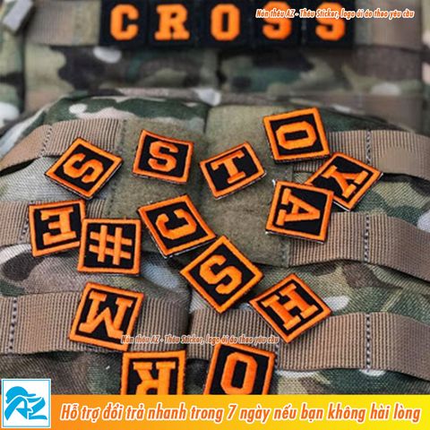  Sticker patch ủi thêu hình chữ cái - Phụ kiện trang trí thời trang S97 