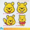 Sticker ủi thêu hình gấu Pooh siêu dễ thương - Patch ủi quần áo balo S60