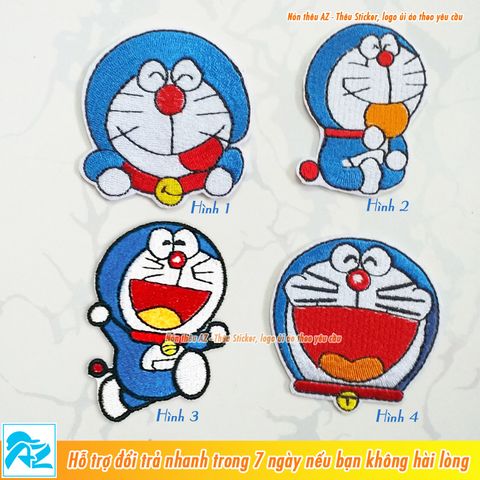  Sticker ủi thêu hình Doremon dễ thương - Patch ủi quần áo balo Doraemon S41 