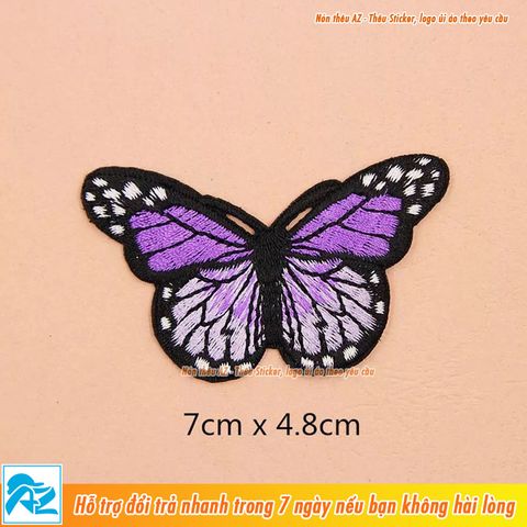  Sticker ủi thêu hình bươm bướm - Phụ kiện Patch ủi quần áo balo S31 