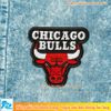 Sticker ủi thêu logo hình Bull Chicago (lớn) - Patch ủi quần áo balo S77