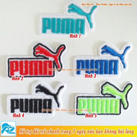  Sticker ủi thêu hình Puma - Logo Patch ủi quần áo balo S90 