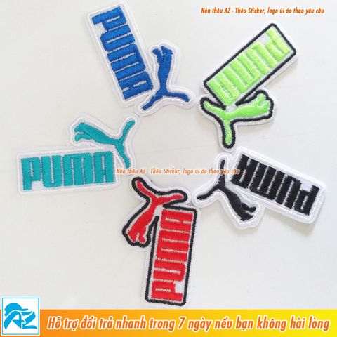  Sticker ủi thêu hình Puma - Logo Patch ủi quần áo balo S90 