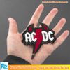 Sticker ủi thêu logo hình ACDC hells bells - Patch ủi quần áo balo S78