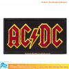 Sticker ủi thêu logo hình ACDC (lớn) - Patch ủi quần áo balo S79