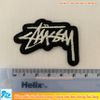 Sticker ủi thêu logo hình Stussy 5x3,6cm - Patch ủi quần áo thun balo S86