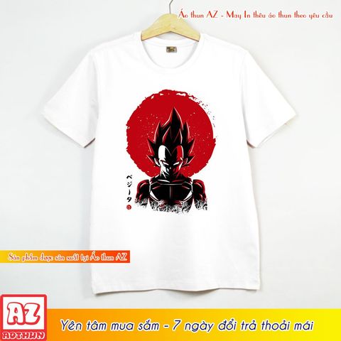  Áo thun Dragon Ball in hình Cadic Vegeta - Form rộng BIGSIZE F2090 