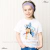 Áo thun bé gái in hình Aladin và Công chúa - Áo trẻ em Cotton Thái M2471