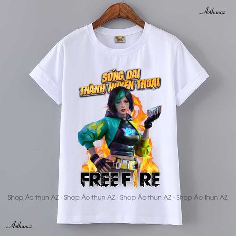  Áo thun Game Free Fire in hình nhân vật Steffie - Cotton Thái Form rộng M2441 