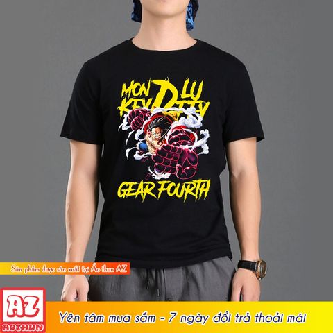  Áo thun anime one piece in hình luffy gear 4 ngầu M2951 