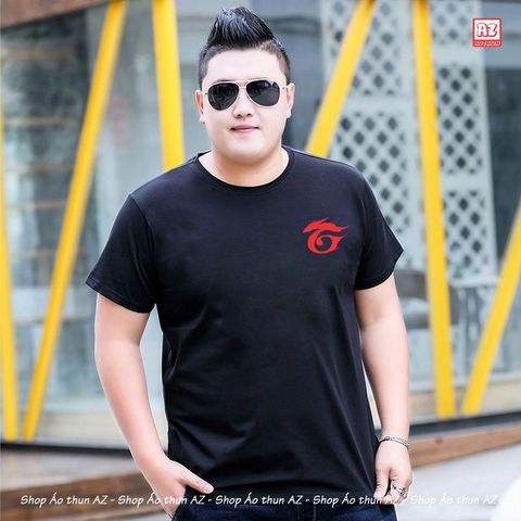  Áo thun Nam BigSize 100kg trở lên ( 3XL 4XL 5XL 6XL 7XL ) in logo Garena M2270 