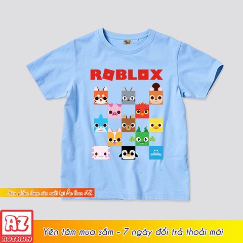  Áo thun trẻ em in hình roblox full pet simulator x cho bé - Vải cotton thái M3219 