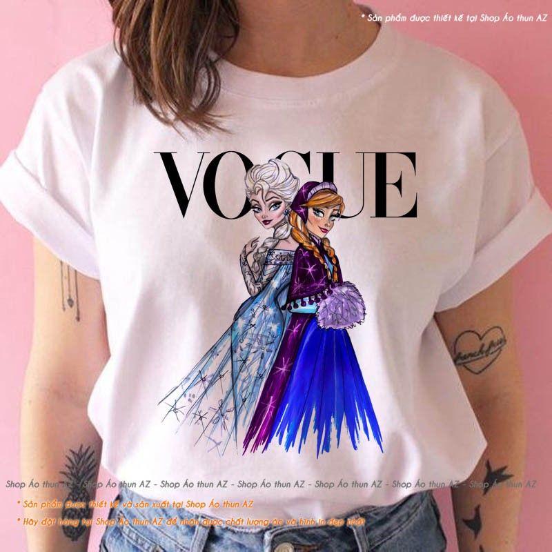 Áo thun nữ thiết kế phong cách Vogue ( Tạp chí thời trang nổi tiếng thế giới ) M2462