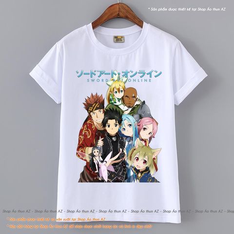  Áo thun Anime Sword Art Online SAO Team - Cotton Thái M2485 