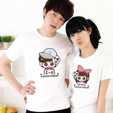  Áo thun Cặp Đôi Nam Nữ Couple Valentine AZ - Form Rộng BIGSIZE M370 