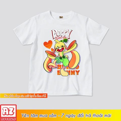  Áo thun in hình thỏ Bunzo Bunny Poppy Playtime 2 trẻ em M3132 