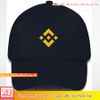 Nón kết nam nữ màu đen thêu logo Binance thời trang KK581