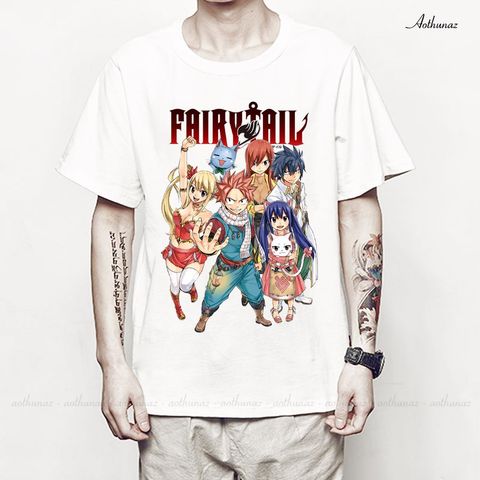  Áo thun Anime Hội Pháp Sư Fairy Tail Natsu - Mẫu mới Cotton Thái M2338 