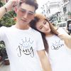 Áo thun Cặp Đôi Nam Nữ Couple Valentine AZ - Form Rộng BIGSIZE M401