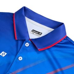 Áo Pickleball - Tennis họa tiết xanh phối đỏ