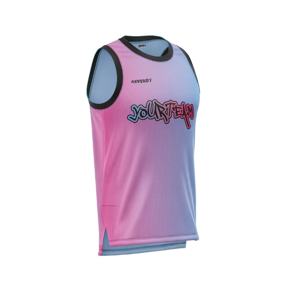 Áo Bóng Rổ Keepdri – Gradient Pink Blue