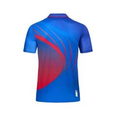 Áo Pickleball - Tennis họa tiết xanh phối đỏ