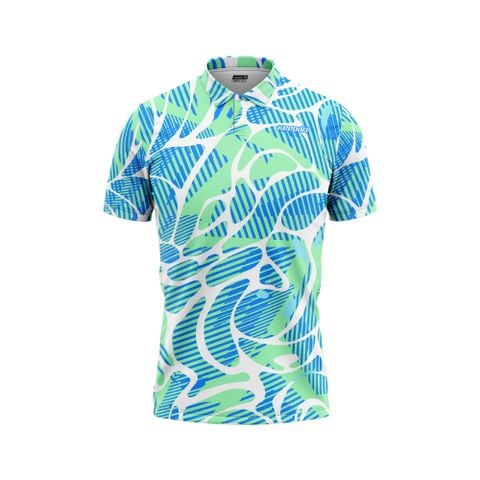 Áo Pickleball - Tennis Polo Họa Tiết Sóng